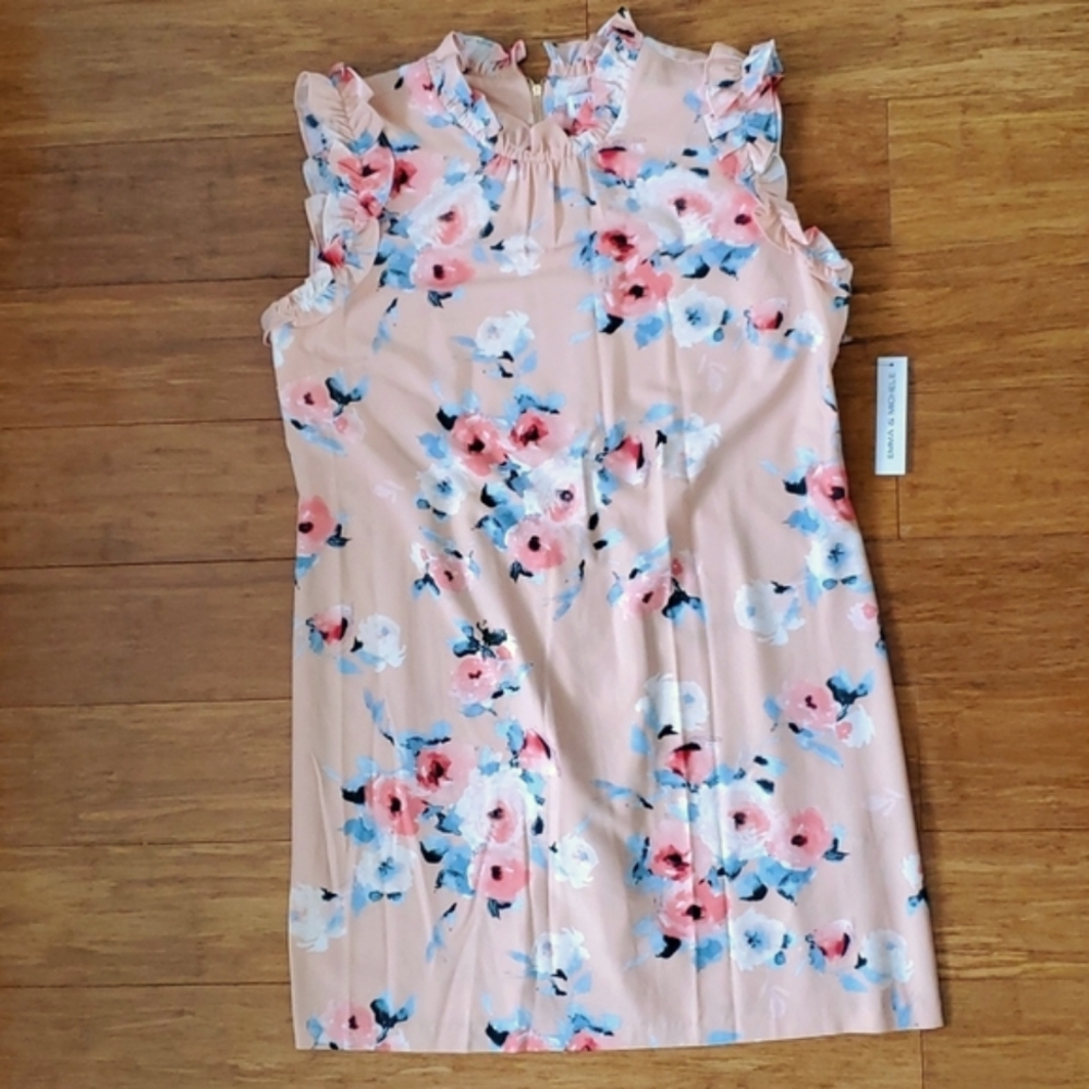 Emma & Michelle Peach Floral Dress